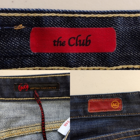 AG Adriano Goldschmied The Club Women's Low Rise Blue Denim Jeans Size 24R - Picture 15 of 16